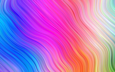 Obraz premium Light Multicolor, Rainbow vector template with liquid shapes.