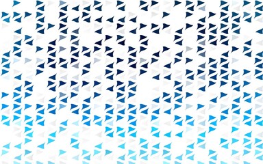 Light BLUE vector background with triangles.