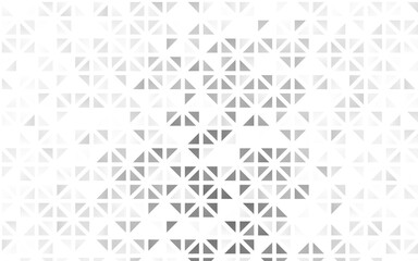 Light Silver, Gray vector seamless backdrop with lines, triangles.