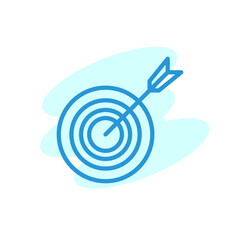 Illustration Vector graphic of target icon. Fit for success, targeting, competition etc.