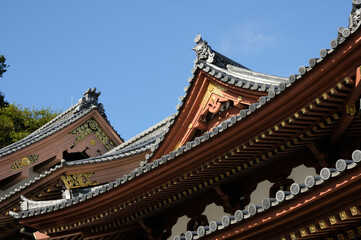 Fototapeta na wymiar 寺の屋根