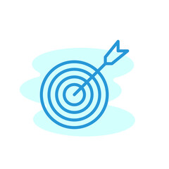 Illustration Vector graphic of target icon. Fit for success, targeting, competition etc.