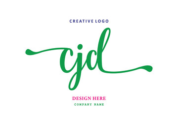 Fototapeta premium simple CJD letter arrangement logo is easy to understand, simple and authoritative