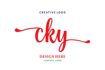 simple CKY letter arrangement logo is easy to understand, simple and authoritative