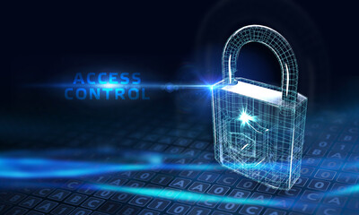 Cyber security data protection business technology privacy concept. Access control