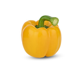 Yellow Sweet peppers isolated on white background