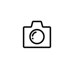 Camera thin icon vector