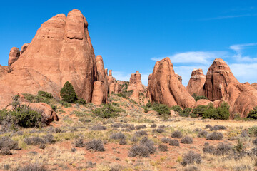 Fototapeta na wymiar Desert landscape - Arches National Park