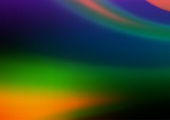 Dark Multicolor, Rainbow vector blurred shine abstract pattern.