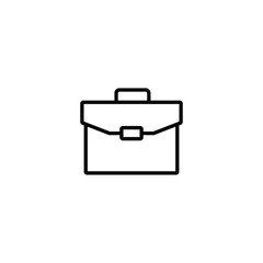 Briefcase thin icon vector
