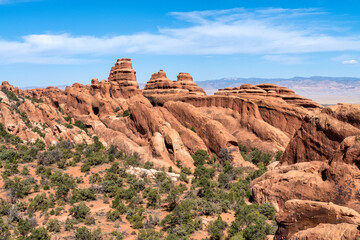 Fototapeta premium Desert landscape - Arches National Park