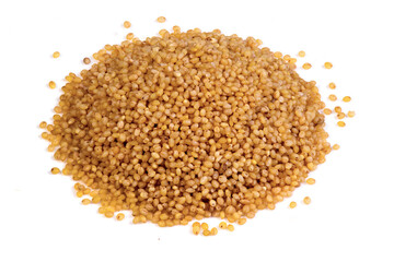 Foxtail millet against a white background, isolated