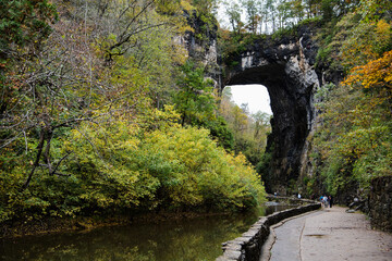 Fototapeta na wymiar Natural Bridge State Park in Rockbridge County, Virginia