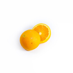 orange on a white background