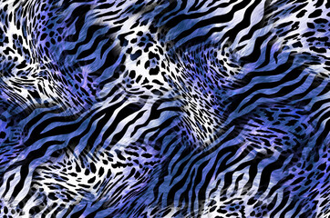 abstract leopard print