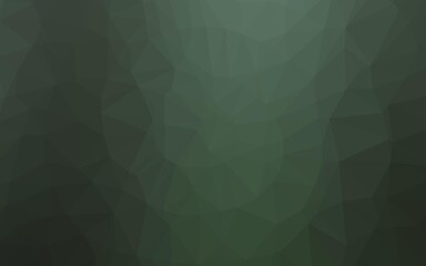 Dark Green vector triangle mosaic cover.