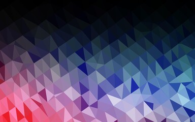 Fototapeta premium Light Blue, Red vector polygonal pattern.