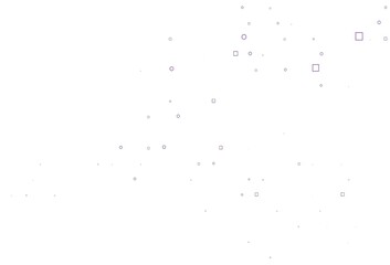 Light Purple vector pattern with spheres, squares.