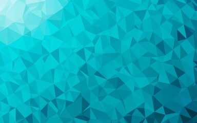 Light BLUE vector polygonal template.