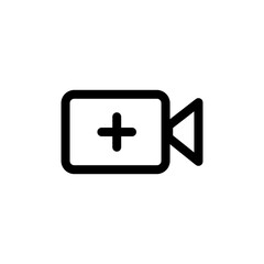 Obraz premium video camera icon symbol