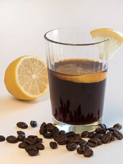Livornese Ponce, Livorno Punch, Vertical with Lemon and Beans