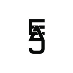 eaj letter original monogram logo design