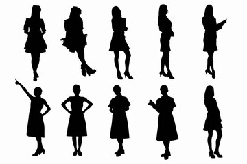 ＯＬ、看護婦シルエット