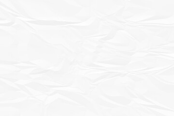crumpled white paper background close up