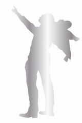 ビジネスマンシルエット