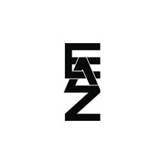 Obraz premium eaz letter original monogram logo design
