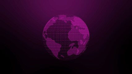 New pink color 3d planet image, Background 3d earth 