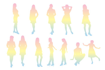 女性シルエット