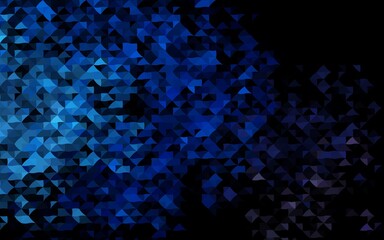 Dark BLUE vector pattern in polygonal style.