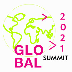 Global summit for world Enviorment poster background.
