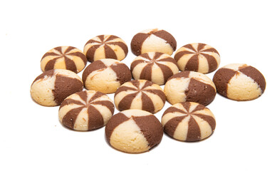 striped cookies isolated