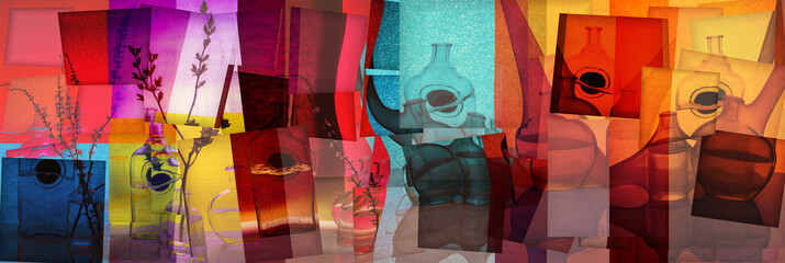 Collage of still lifes "The Rite of Spring"