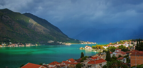 View to Kotor Bay from the Old Town Kotor, Montenegro