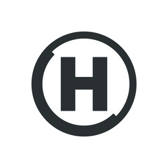 Obraz premium Hospital sign icon