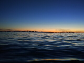Fototapeta premium sunset over the ocean
