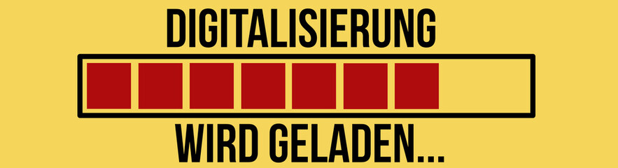 Ladebalken und Laden von Digitalisierung