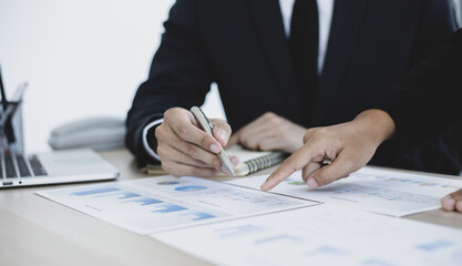 Business people meeting company finance in meeting room