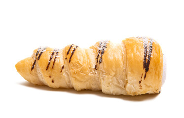 puff rolls with cream isolated