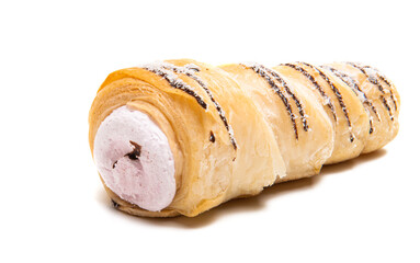 puff rolls with cream isolated