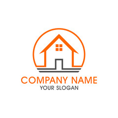 Real estate home house logo vector design