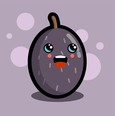 cute  cartoon illustration pose happy