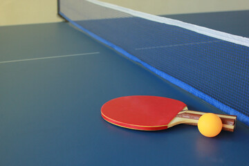 tennis racket and ball