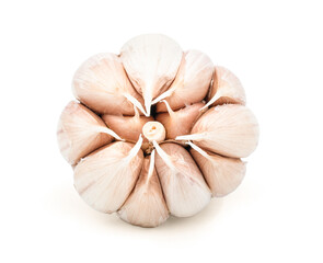 garlic isolated on white background