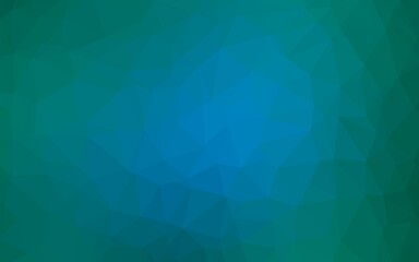 Light Blue, Green vector polygonal background.
