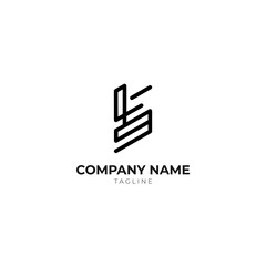 Lettermark, B alphabet logo vector for awesome bussines, company, startup or corporation identity