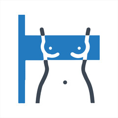 Breast surgery icon